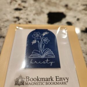 Blue Magnetic Bookmark- PERSONALIZED- "KRISTY"